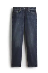 The original pair: dark-wash H&M men’s regular fit jeans, laid flat on a white background